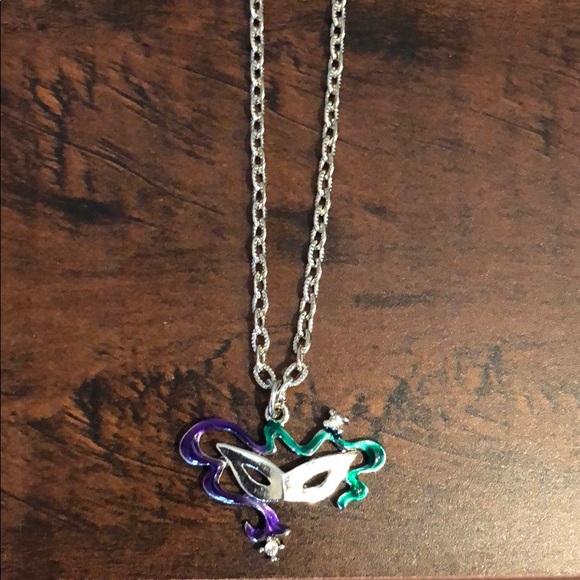 Jewelry - Silver Masked fun necklace!